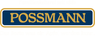 Possmann_Logo_blau-gold_Claim_Familienkelterei seit 1881_weiss